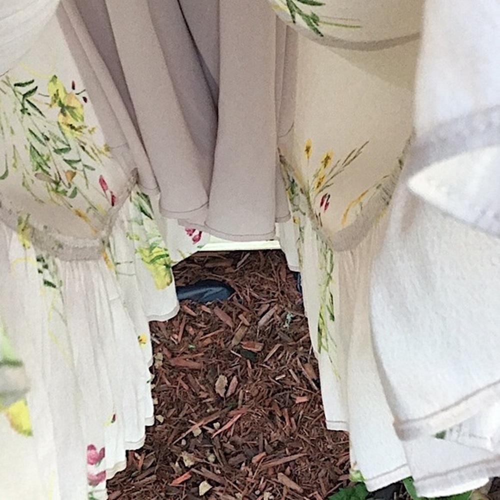 A Loves A Prairie Tan Multiple Color Floral Ruffle Maxi Sleeveless Dress - Picture 10 of 14